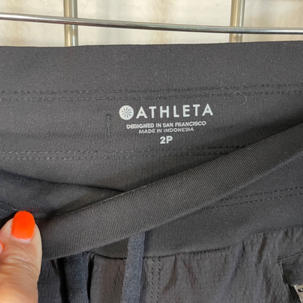 ATHLETA Woven Jogger, sz 2P, Black - Picture 4 of 6